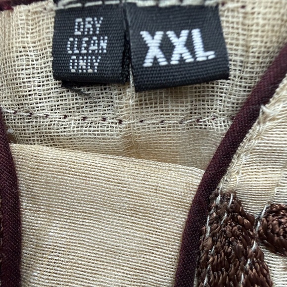 Women’s Indian embroidered lined short sleeve dress Size XXL - Picture 10 of 11